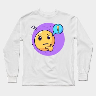 Think Emoji Long Sleeve T-Shirt